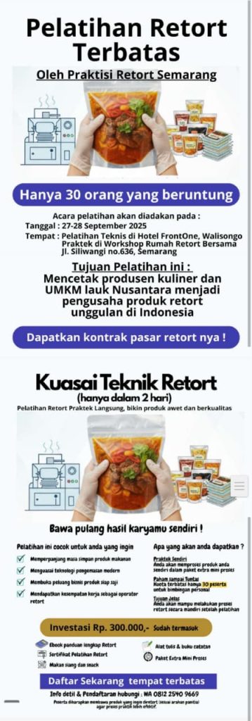 pelatihan retort makanan